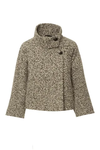 bsb - Kurzjacke beige/grau - Gr. - L