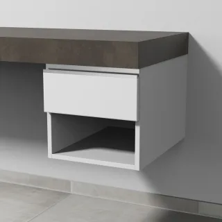 Sanipa Anbau-/Solitärschrank 2morrow (L2350) 340x350x520 Weiß-Matt, L235001 L235001