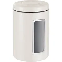 WESCO Vorratsdose Classic Line, Stahlblech, (1-tlg), Deckel mit Kunststoffring / Sichtfenster aus Acryl, 2 L