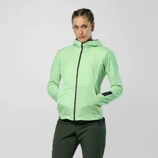 SALEWA - Pedroc Wind Kapuzenfleecejacke Damen - Grün (Gr.36)