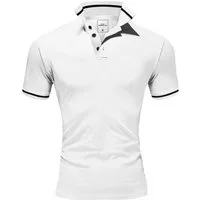 Amaci&Sons Poloshirt PROVIDENCE Herren Basic Kontrast Kurzarm Polohemd T-Shirt