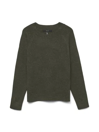 VERO MODA - VMDOFFY LS O-NECK BLOUSE GA NOOS Forest Night - Gr. - XL