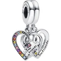 Pandora Charm Puzzle 792239C01*, Freunde, Herzen, Puzzleteile