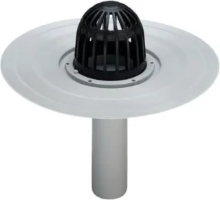 Viega Balkon-/Terrassenablauf Advantix 4946.2 in 100mm Kunststoff grau 626990