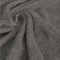 SCHÖNER LEBEN. Stoff Frottee Stoff Meterware Baumwolle 380g/qm dunkelgrau 150cm, atmungsaktiv