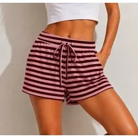 Worldclassca Shorts Worldclassca Gestreifte Shorts Jersey Sommer Relax Hose Streifen Neue Kollektion - Stilvolle und gemütliche Mode für Damen