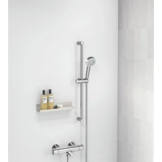 Hansa HANSABASIC Wannen-/Brausethermostat 55162131 Aufputz, 3-strahlig, Umsteller mit Absperrung, chrom