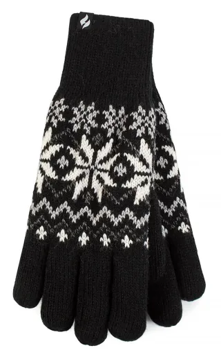 Heat Holders - Ladies Soft Thermal Gloves - Schwarz