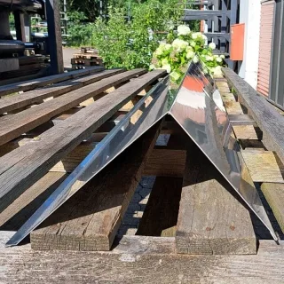 Pultabschluss | Aluminium | 3,50 m Länge | Anthrazitgrau ( RAL 7016 )