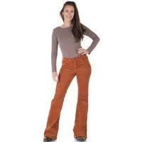 Comycom Cordhose Damen Bootcut mittelbraun