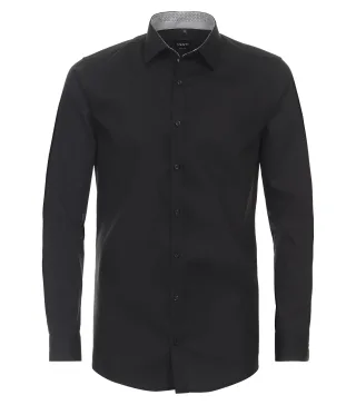 VENTI - Businesshemd schwarz - Gr. - 40
