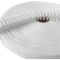 Bestlivings Kräuselband FP-25-1D, Gardinen, Vorhänge, Gardinenstoff, Universalband "Weiß" 25mm (Länge: 5m - 50m), Gardinenband