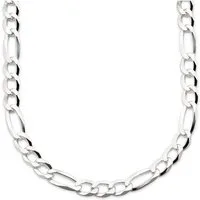 Bruno Banani Kette ohne Anhänger Schmuck Geschenk Silber 925 Halsschmuck Halskette Figarokette