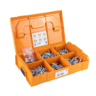 HECO TOPIX-plus Sortimentskoffer 700, HECO L-BOXX Mini mit 700 Schrauben - 62902