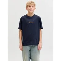 Jack & Jones Junior T-Shirt JORNORREBRO EMB TEE SS CN NOOS JNR Baumwolle, relaxed fit, Kurzarm