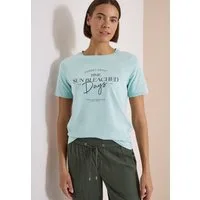 CECIL Print-Shirt Style Lea Sommershirt, Rundhals, Baumwolle, bedruckt