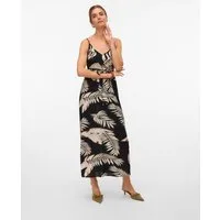 Vero Moda Spaghettikleid VMEASY JOY SLIT MAXI V-NECK DRESS WV GA Viskose, regular fit