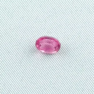 1,20 ct Turmalin Neon Pinker Rubellit Oval Facettierter Edelstein
