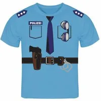 deinshirt Print-Shirt Kinder T-Shirt Polizei Uniform Funshirt mit Motiv