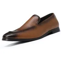 Allthemen Slip-On Sneaker Eleganter Herren-Loafer mit Litschimuster Schlupfschuh für Business