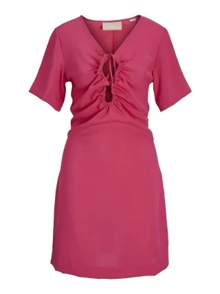 JJXX - JXLYDIA SS SHORT DRESS WVN raspberry sorbet - Gr. - XS