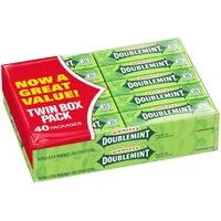 WRIGLEYS Süßigkeit Wrigley's Kaugummi Spearmint, Doublemint,Juicy Fruit, Big Red, W.fresh, (40x5 Streifen)