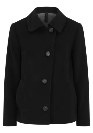 Betty Barclay - Wollmantel schwarz - Gr. - 38