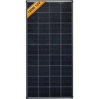 enjoy solar Solarmodul Schwarze Rahmen Monokristallin PERC-Zellen 150W- 200W 12V, Monokristalline PERC, (Leistungsgarantie bis 10 Jahren mit 90% und bis 25 Jahren mit 80), PERC Zellen, 9-Busbars Monokristalline