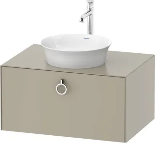 Duravit White Tulip Konsolenwaschtischunterbau wandhängend Taupe Seidenmatt 800x550x408 mm - WT49800 WT4980060600010