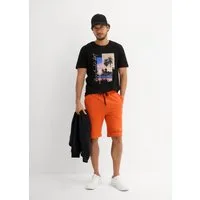 bonprix T-Shirt (Set, 2er) lockere Passform, aus Baumwolle, Kurzarm-Design, mit Frontprint