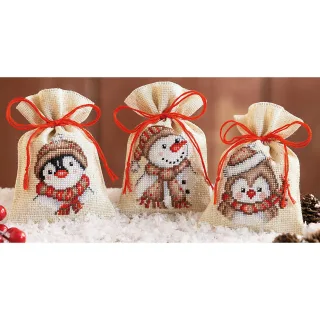 Geschenksäckchen "Winterfiguren"