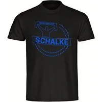 multifanshop T-Shirt Herren Schalke - Meine Fankurve - Männer