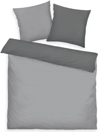 TOM TAILOR HOME Bettwäsche "TWO-TONE SOLID COLORS in Gr. 135x200cm, 155x220cm oder 200x220cm" 3 Stk. new bedroom, Doppelnaht am Kissen