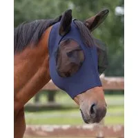 ARBO-INOX® Fliegenmasken Fliegenmaske Fliegenschutz elastisch Reißverschluss -Rosa-Grau-Navy