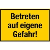 Wichelhaus Hinweisschild Hinweisschild 20x30 cm – verschiedene Aufschriften wählbar, 1,5mm Dicke, sehr stabil