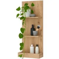 freiraum Ablageregal Coco, in Asteiche Dekor, Holzwerkstoff - 40x90x16cm (BxHxT)