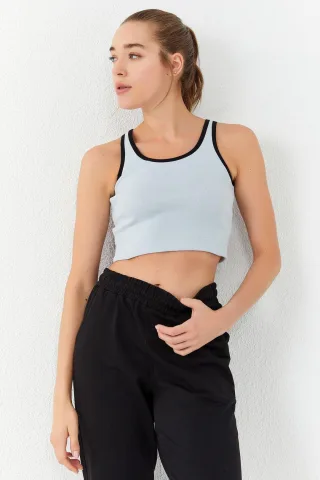 Rippenshirt ohne Ärmel