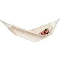 Amazonas Hängematte XXL Paradiso (Liegefläche ca. 250 x 175 cm, Belastbarkeit max. 200 kg), Handgefertigt, aus recycelten Materialien