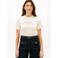 Tommy Hilfiger Kurzarmshirt TILT GRAPHIC REG C-NK SS TEE mit großem Logo-Print