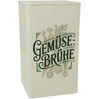 speecheese Aufbewahrungsdose Gemüse Vintage Design Dose 900ml mit Spruch für Landhausküche