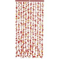 Maximex Türvorhang Indian Summer (1 St), Klettband, halbtransparent, Polyester, Blättervorhang für Balkon und Terrasse, Insekten- und Sichtschutz