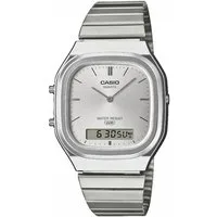 CASIO VINTAGE Chronograph AQ-240E-7AEF, Quarzuhr, Armbanduhr, Damenuhr, Herrenuhr, Edelstahlarmband, analog