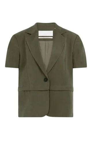 Yaya - Kurzarm-Blazer 2-in-1 grün - Gr. - 34