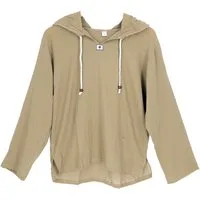 Guru-Shop Hemd & Shirt Yoga Hemd, leichtes Freizeithemd mit Kapuze,.. Ethno Style, alternative Bekleidung