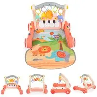 Moni Lauflernhilfe Piano HE0637 2 in 1, abnehmbar, Spielbogen, Krabbeldecke, Activitycenter, Anti-Rutsch