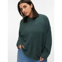 Vero Moda Curve Strickpullover VMCBOOM LS O-NECK PULLOVER GA NOOS CUR