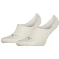 PUMA Füßlinge PUMA UNISEX HIGH CUT FOOTIE 2P (2 Paar) No-Show-Socks, Silikon in der Ferse für optimalen Halt