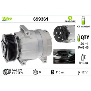 Valeo Klimakompressor Nissan Renault 699361
