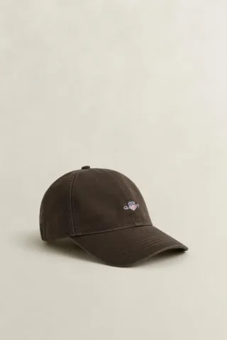 GANT - Shield Cap aus Baumwolltwill shadow brown - Gr. - OS