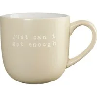 ASA SELECTION Becher hey! Henkelbecher just can't get enough 0,6l, New Bone China